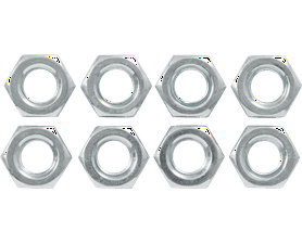 Eureka 10 mm Galvanised Hex Nuts 8 Pack