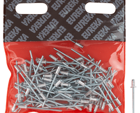 Eureka 100 x Aluminium Open Blind Rivets 3.2 x 6 mm
