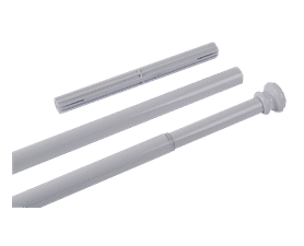 Build and Fix Shower Curtain Rod White