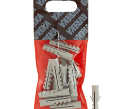 Eureka 3H30 7 x 30 mm Wall Plug Grey 15 Pack