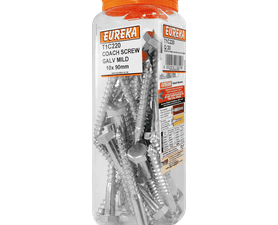 Eureka 10 x 90 mm Coach Screw Q30 Galvanised Mild