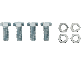 Eureka 8 x 20 mm Galvanised Screw and Nut Set 4 Pack