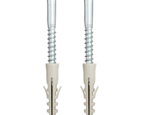 Eureka 3L80 8 x 75 mm Coach Screw And Plug 2 Pack