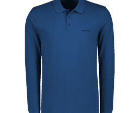 Hi-Tec Interceptor Mens Pique Long Sleeve Polo Navy M