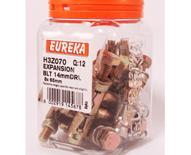 Eureka 8 x 65 mm Expansion Bolt 12 Pack