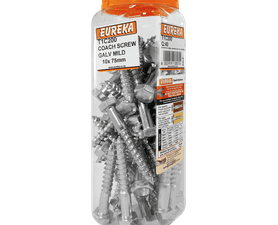 Eureka 10 x 75 mm Coach Screw Q40 Galvanised Mild