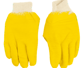 Robust Latex Coated Glove Yellow 9/L