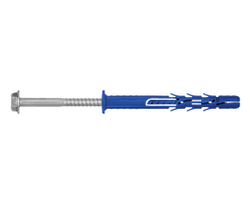 Rawlplug 4 x Frame Fixing Plugs and Hex Screws Silver 9.8 x 120 mm