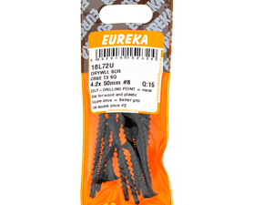Eureka 15 x Coarse Thread Drywall Screws 4.2 x 50 mm
