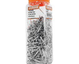 Eureka 360 x Aluminium Open Blind Rivets 4 x 18 mm