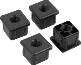 RJK Threaded Plug Square 25 mm 4 Pack
