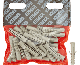 Eureka 3I40 8 x 40 mm Wall Plug Grey 30 Pack
