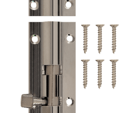 Mackie Barrel Bolt Straight Chrome Plated 50 mm