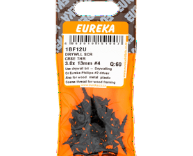 Eureka 60 x Coarse Thread Drywall Screws 3 x 13 mm