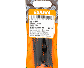 Eureka 15 x Coarse Thread Drywall Screws 4.2 x 60 mm