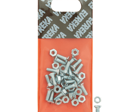 Eureka 4 x 12 mm Machine Countersunk Screw and Nut 20 Pack