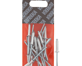 Eureka 20 x Aluminium Open Blind Rivets 4 x 18 mm