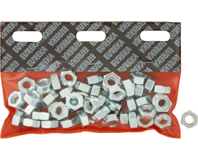 Eureka 10 mm Galvanised Hex Nuts 50 Pack