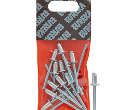 Eureka 15 x Aluminium Open Blind Rivets 4.8 x 8 mm