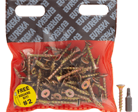 Eureka 1FB30U 5 x 30 mm Cut Screw Full Thread 75 Pack