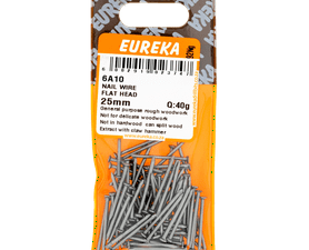Eureka Flat Head Wire Nails 25 mm