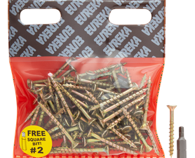 Eureka 1FE40U 4 x 40 mm Cut Screw Smooth Shank 75 Pack