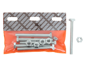 Eureka Galvanised Hex Set Screw and Nut 10 x 100 mm