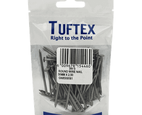 Tuftex Round Wire Nails Black 50 x 2.5 mm
