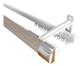 Double Rod and Track Sea Mist 33 x 3000 mm
