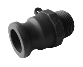 JoJo Tank Male Coupler 25 mm (Black) - Male Threaded Adapter, 1 Inch Connection, Pipe-to-Thread Joiner