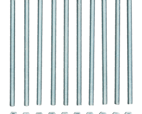 Eureka 5 x 100 mm Machine Screw and Nut Countersunk 10 Pack