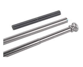 Build and Fix Silver Shower Curtain Rod