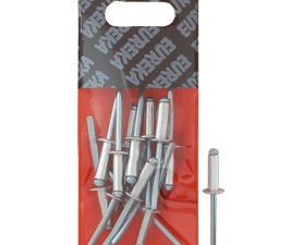 Eureka 15 x Aluminium Open Blind Rivets 4.8 x 15 mm