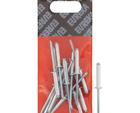 Eureka 15 x Aluminium Open Blind Rivets 4 x 21 mm