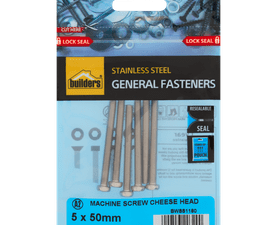 Build and Fix 6 x Cheese Head Machine Screws 5 x 50 mm
