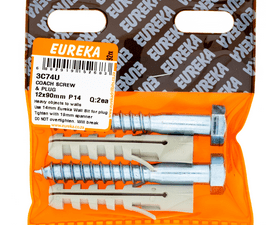 Eureka 15 x Coarse Thread Drywall Screws 4.2 x 75 mm