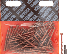 Eureka 1FJ40U 4 x 50 mm Decking Screw Smooth Brown 50 Pack