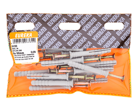 Eureka 6V30 8 x 60 mm Nail In Nylon Countersunk 20 Pack