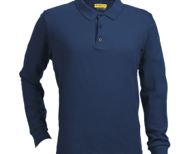 Hi-Tec Interceptor Mens Pique Long Sleeve Polo Navy XL