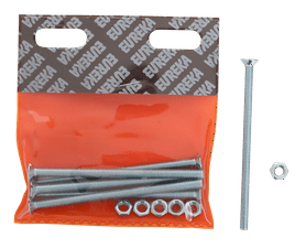 Eureka Countersunk Machine Screws and Nuts 6 x 100 mm