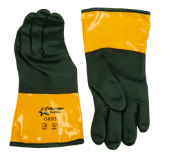 Hennox G603 Level 5 PVC Cut Glove Black and Orange