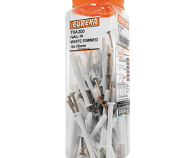 Eureka 6 x 70 mm Nail In White Rimmed Q75