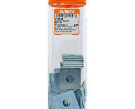 Eureka T7A618 50 x Square Body Zinc Plated Washers (37 x 37 x 3.8mm)