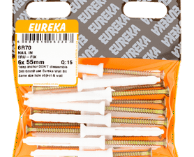 Eureka 6R70 15 x Nail In Tru Fix 6 x 55 mm