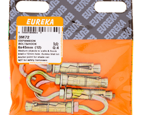Eureka Expansion Bolt and Hook 6 x 45 mm