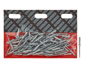Eureka 100 x Aluminium Open Blind Rivets 4 x 18 mm