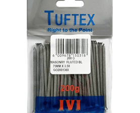 Tuftex Masonry Nails White 75 x 3.5 mm