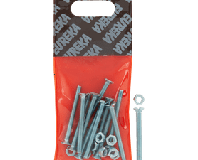 Eureka 4 x 40 mm Machine Screw and Nut Countersunk 12 Pack