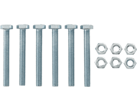 Eureka 6 x 50 mm Hex Screw and Nut Set 6 Pack