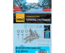Build and Fix 6 x Cheese Head Machine Screws 4 x 20 mm